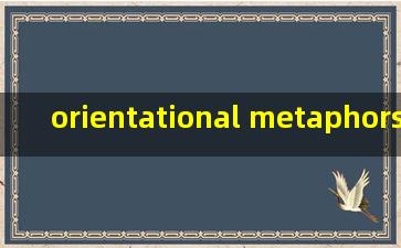 orientational metaphors(orientational metaphor)